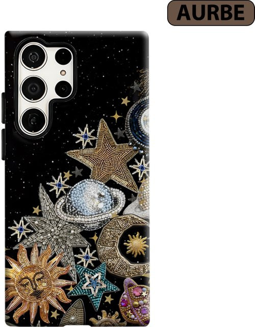 Stoßfeste Handyhülle mit Perlenstickerei für Samsung Galaxy S26 S25 S24 S23 Ultra Plus Android Smartphone mit robuster Doppelschicht-Rückabdeckung - Bild 1