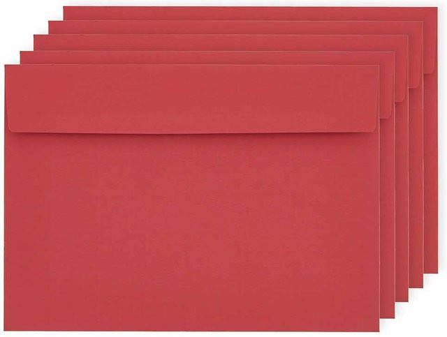 Rico Design Paper Poetry Luxury Umschläge C6 in Rot - Bild 1