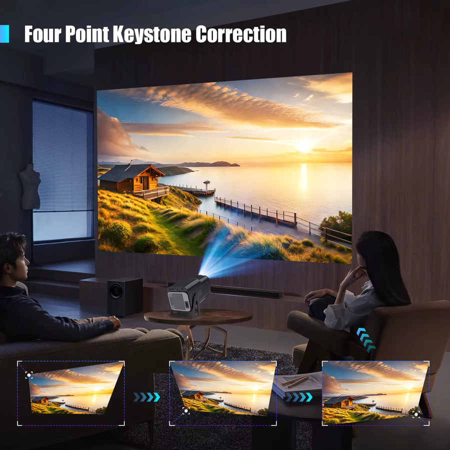 Magcubic Mini-Projektor HY320 NTV mit Netflix-Lizenz, Full HD 1080P, WLAN und Bluetooth 5.2, automatische Keystone-Korrektur und Sprachsteuerung - Bild 5