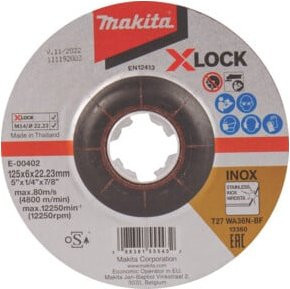 Makita Schruppscheibe für Metall mit Durchmesser 125 mm und Bohrungs-Ø 22,23 mm - Bild 2