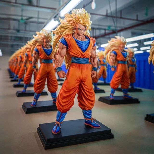 Jt Star Orbit Anime Figur Dragon Ball Super Saiyajin Goku Statue, Multicolor, Höhe: 34 cm - Bild 1
