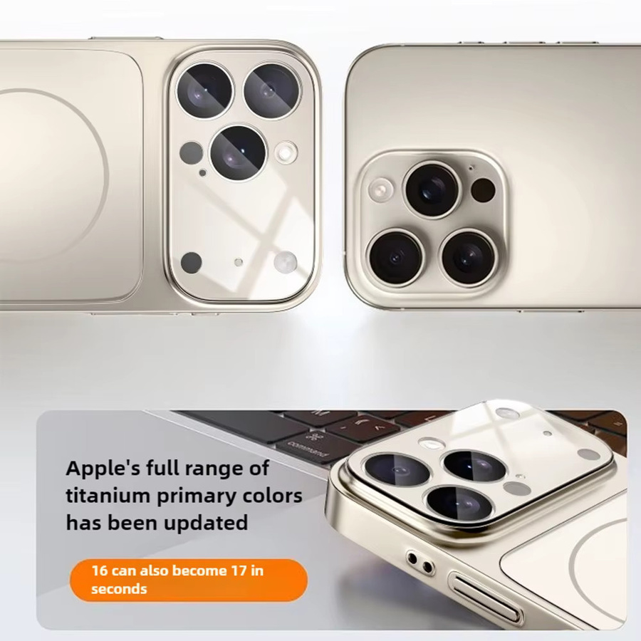 Nano Matte Original Glas Schutzhülle mit MagSafe Magnetischer Abdeckung für iPhone 11 bis iPhone 17 Pro Max in Orange - Bild 3