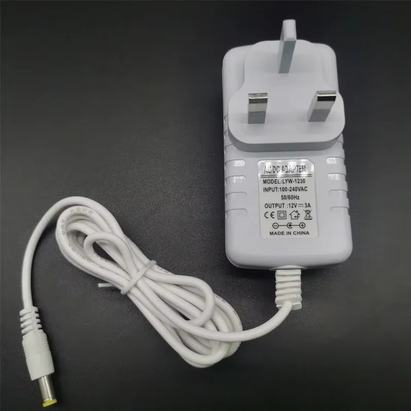 YSRSAI Netzteil 12V 2A 3A Transformator Ladegerät für LED-Lichterketten und LED-Streifen, Farbe: Weiß - Bild 4