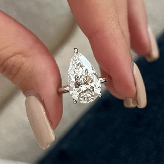 OEVAS Ring, 925 Silber, Moissanit, Damen - Bild 1
