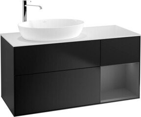 V&B Waschtischunterschrank Finion in Blau lackiert, Breite: 120 cm, Tiefe: 50,1 cm, Höhe: 50,1 cm - Bild 1