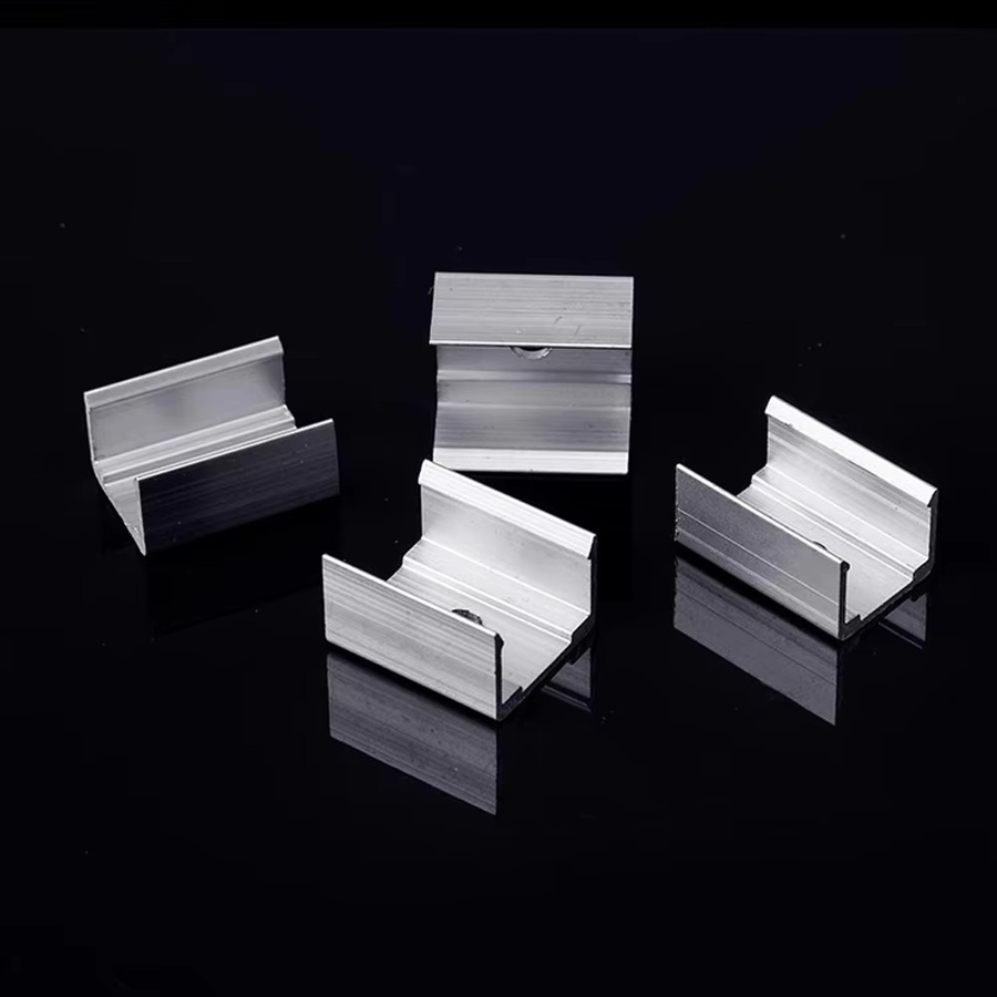 YSRSAI LED Neon Rohr Halter Clips aus Aluminium und Silikon in Silber für WS2811 WS2812B Streifen Licht - Bild 3