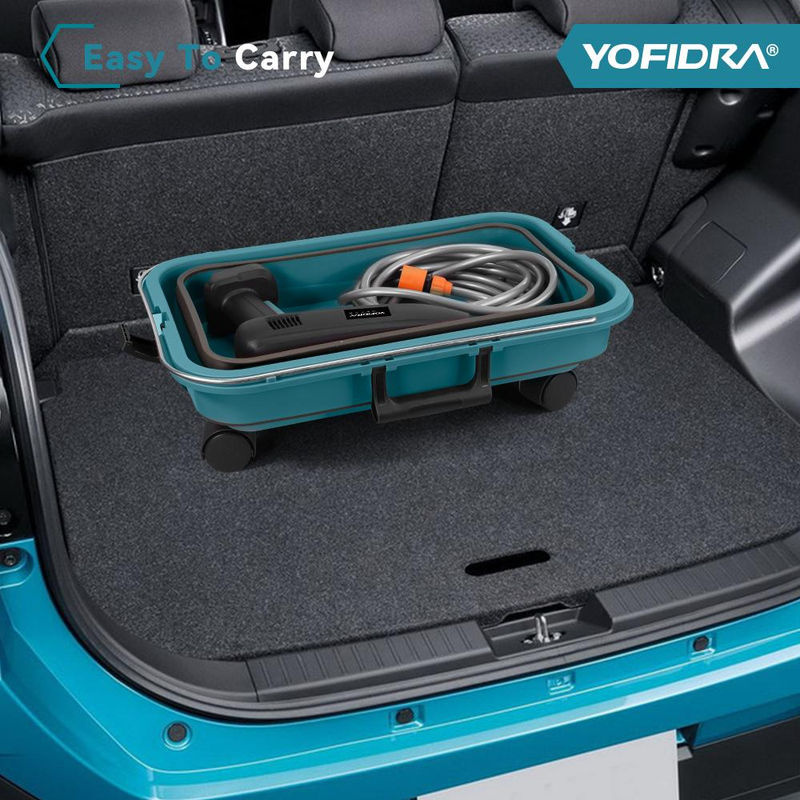 YOFIDRA 6 in 1 Hochdruck Autowaschpistole Set mit 22L faltbarem Wassertank, 5 m Wasserschlauch und 2 Akkus für Makita 18V - Bild 13