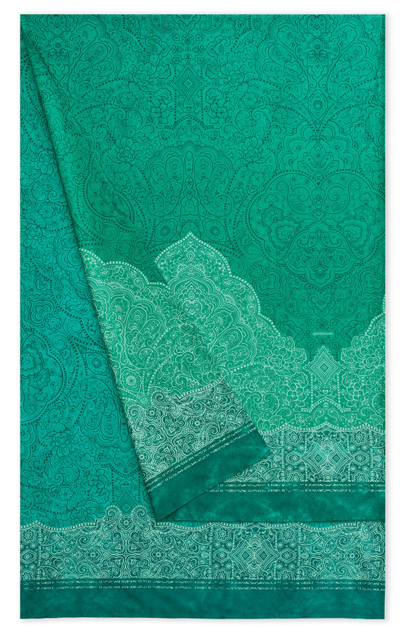 Bassetti Granfoulard Dolceacqua Bettwäsche aus Baumwolle, Grün, B/T: 180 x 270 cm - Bild 1