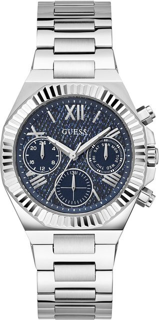 Guess Damenuhr Equality, Quarz, Edelstahl, Blau, 40 mm, 5 ATM - Bild 1