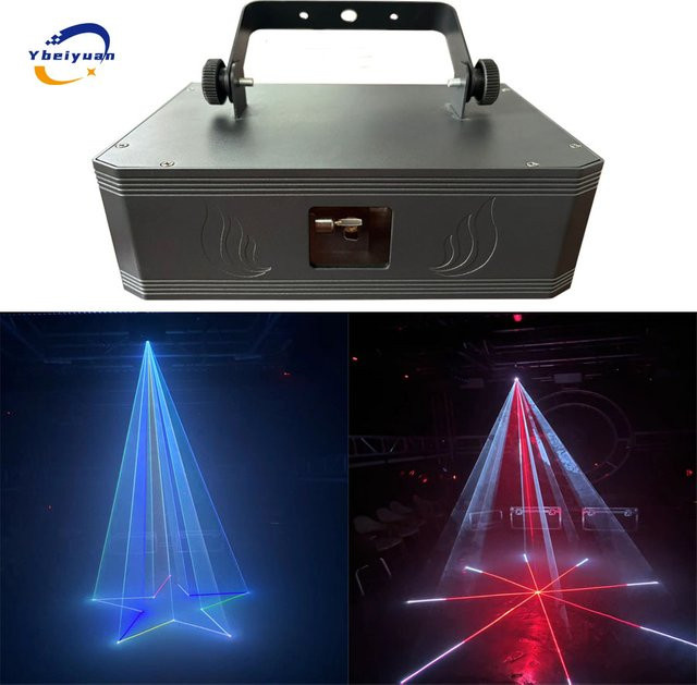 Ybeiyuan 2W RGB Animations-Projektor mit Bluetooth APP-Steuerung für DJ, Disco, Bar und Party - Bild 1
