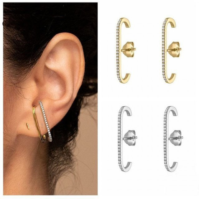 FTCY Ohrringe, Gold, Zirkonia, Damen - Bild 1