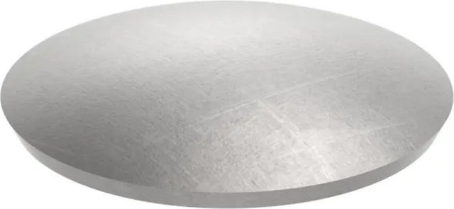 FeNau Halbrundschale aus Stahl in Silber, Durchmesser: 33,7 mm, Höhe: 6 mm, Stärke: 2,0 mm, ohne Bohrung - Bild 1