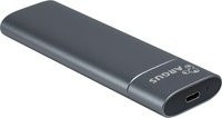 Inter-Tech GD-MS013 Laufwerksgehäuse für SSD mit USB-C Anschluss in Schwarz und Grau - Bild 1