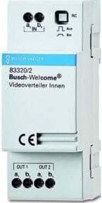 Busch-Jaeger Videoverteiler Innen REG 83320/2 in Weiß B/T/H: 3,6 x 6,5 x 9,0 cm - Bild 1