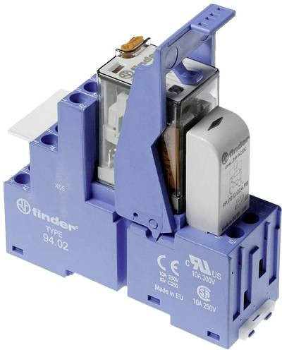 Finder Koppelrelais 58.32.8.024.0060 Blau 24 V/AC 10A 2 Wechsler - Bild 1