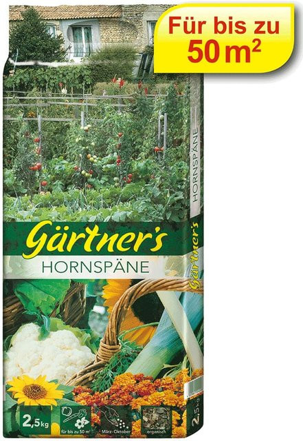 Gärtner's Hornspäne organischer Dünger, 2,5 kg - Bild 2