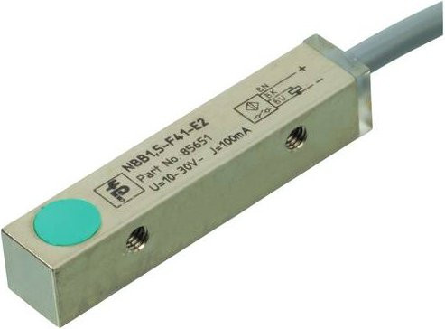 Pepperl+Fuchs Induktiver Sensor NBB1,5-F41-E2-Y315198 315198 PNP, bündig montierbar, Silber - Bild 1