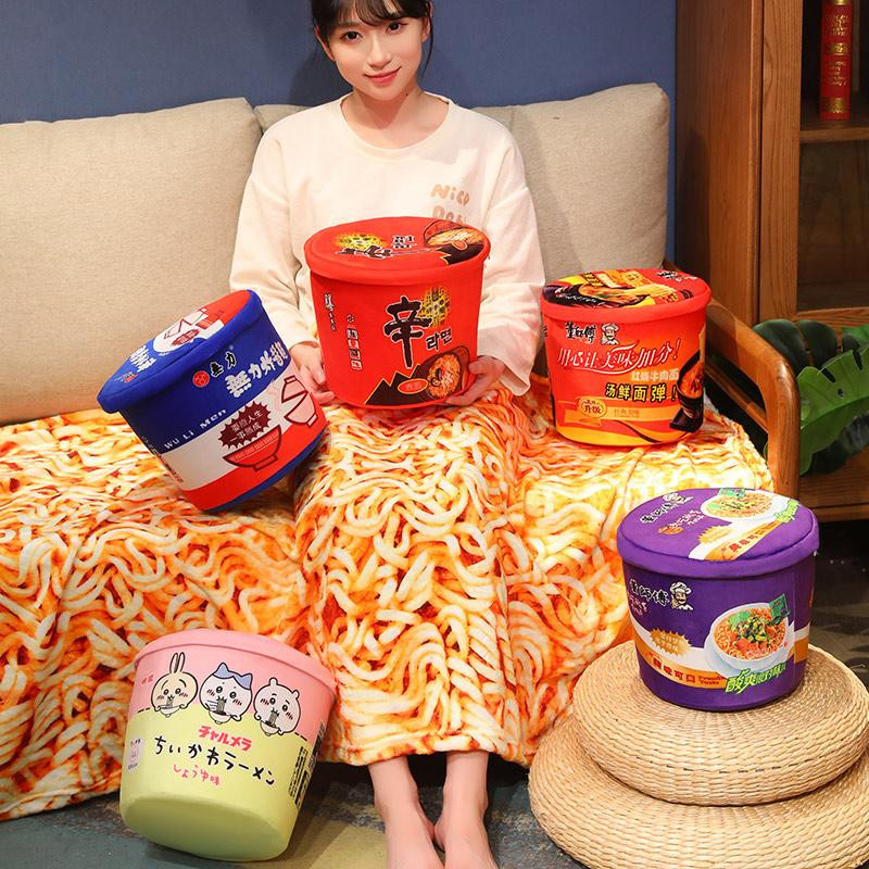Shin Ramen Süßer Mu Cheng Plüschkissen mit Decke Kuscheltier - Bild 3
