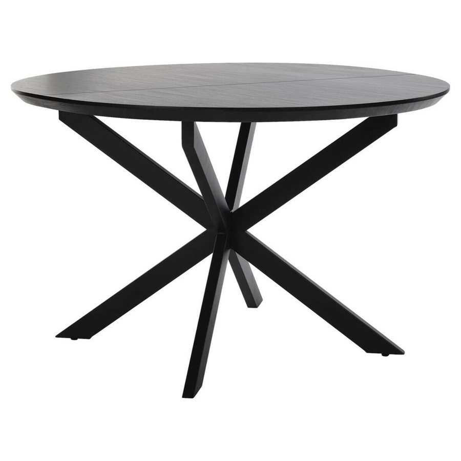 byLIVING Esstisch OREGOREN mit Auszug, rund, schwarz, B/T/H: 120 x 110 x 76 cm - Bild 3