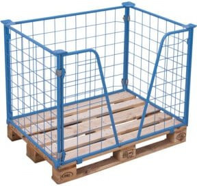 VARIOfit Palettenaufsatz Typ 63 in Blau, B/T/H: 120 x 80 x 100 cm - Bild 1