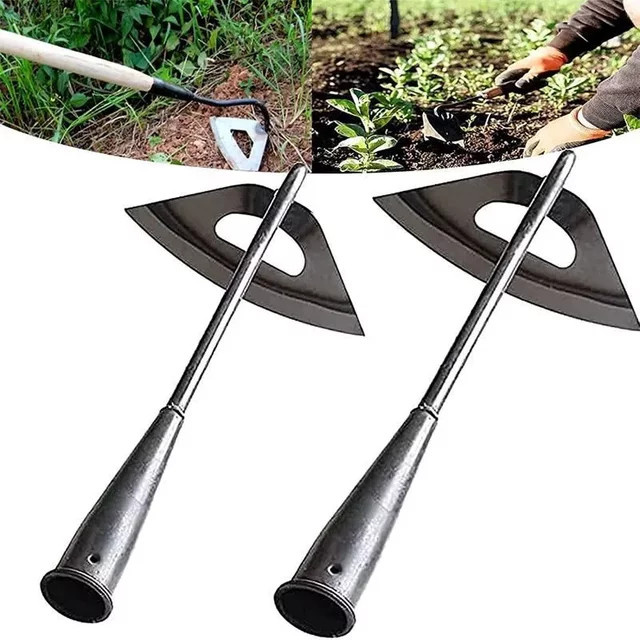 FATCOOL Hohlhacke aus gehärtetem Stahl in Silber zum Jäten im Garten und in der Landwirtschaft - Bild 1