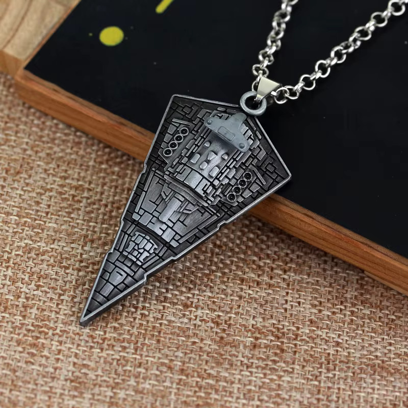 Star Wars Anhänger Halskette, Edelstahl, Silber, Unisex - Bild 3