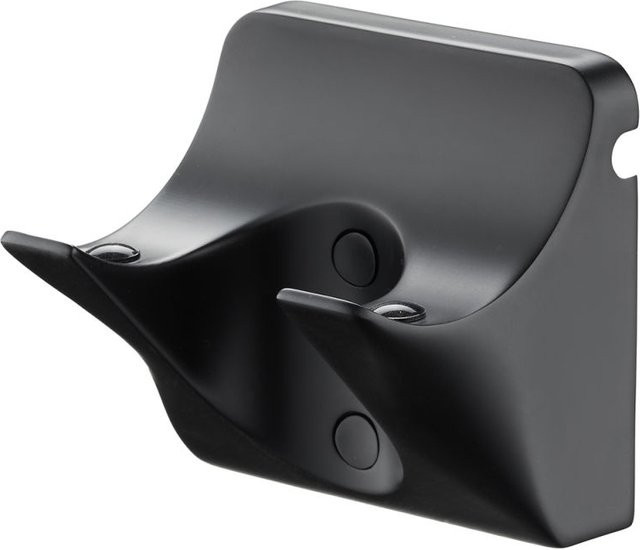 Emberton Devizes Haartrocknerhalter zur Wandmontage mit diebstahlsicherer Kabelführung, schwarz meliert, 20er Pack, B: 9 cm, T: 9 cm, H: 7,85 cm - Bild 1