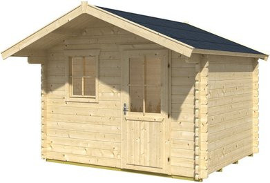 SKANHOLZ Gartenhaus Narvik aus Holz in Beige mit B/H/T: 340 x 262 x 250 cm - Bild 1