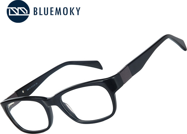 BLUEMOKY Korrektionsbrille, Unisex, Vollrand, quadratisch, Kunststoff, schwarz - Bild 1