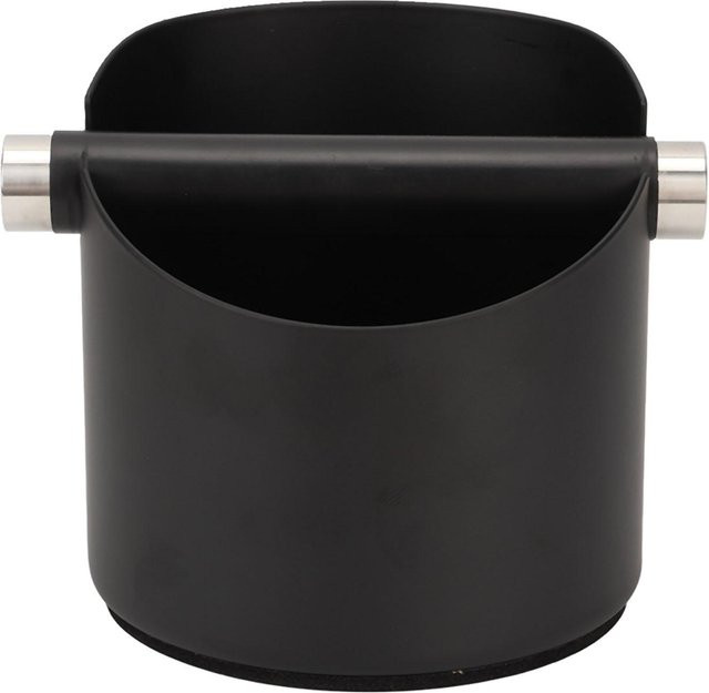 CosyHome Kaffee Abschlagbox aus Edelstahl mit Abschlagstange in Black - Bild 1