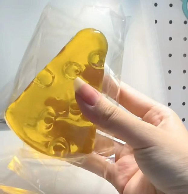 Squishy Honigkäse Quadrat, Fidget Spielzeug, Anti-Stress Sensorisches Spielzeug - Bild 1