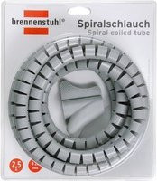 Brennenstuhl Spiralschlauch Kabelschlauch grau mit Aufziehwerkzeug, Durchmesser: 20 mm, Länge: 2,5 m - Bild 1