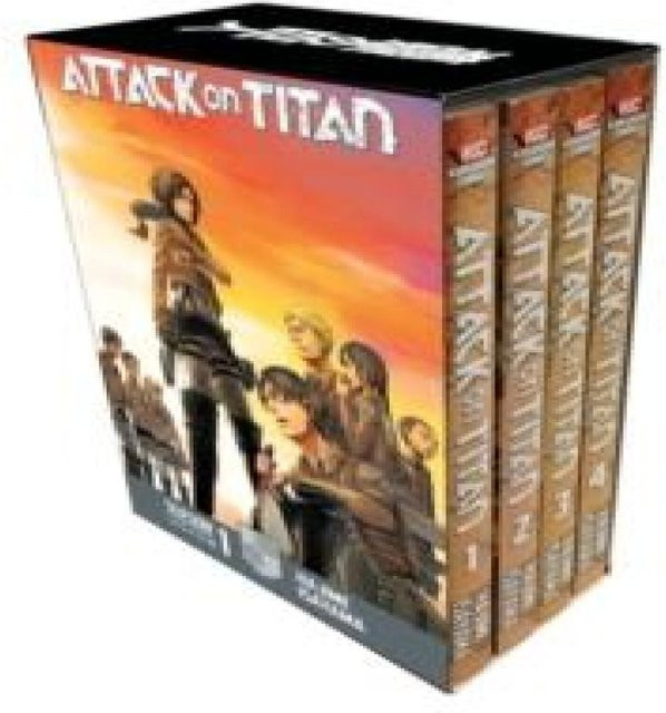 Attack on Titan Staffel 1 Teil 1, Hajime Isayama, Manga-Box-Set - Bild 1