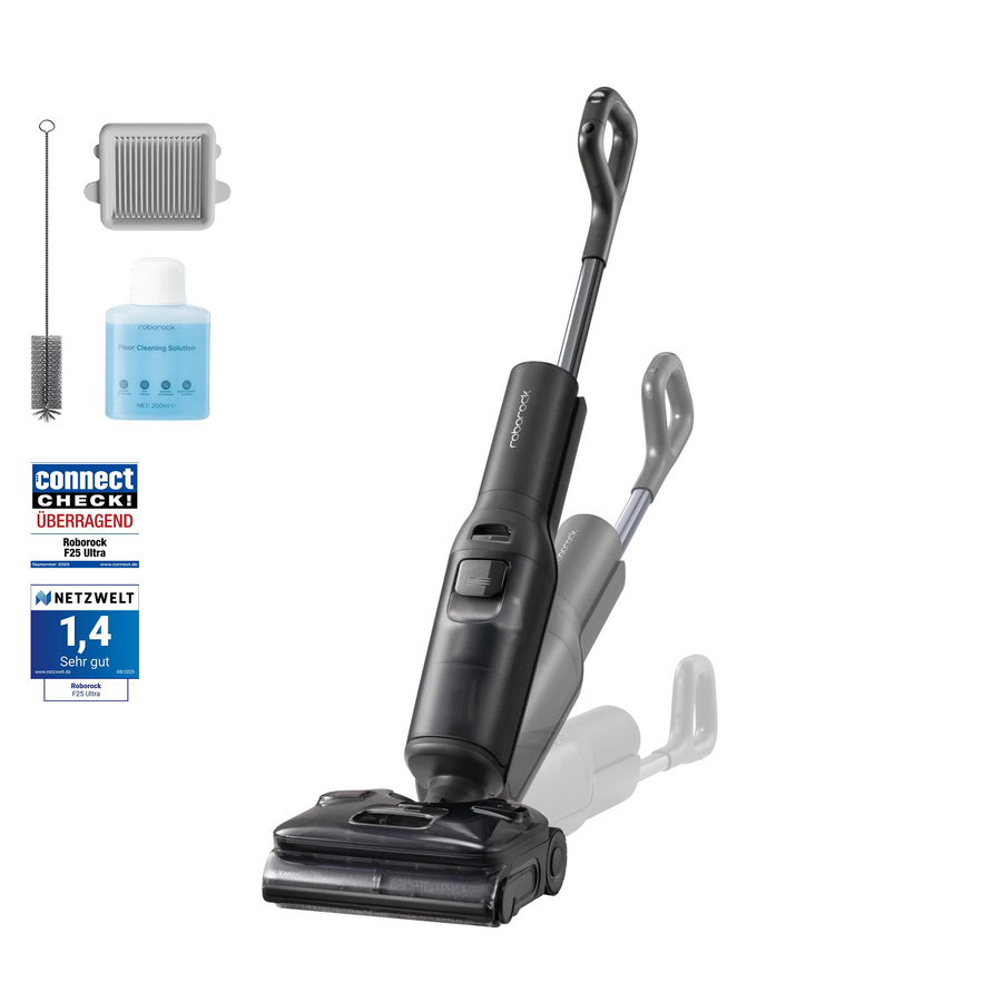 Roborock F25 Ultra Nass- und Trockensauger mit Dampf- und Hochtemperaturfunktion in Schwarz - Bild 1