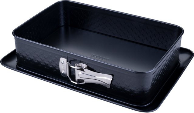Zenker Beloved+ Springform rechteckig, Schwarz, B: 28 cm, T: 18 cm, H: 7 cm, Antihaftbeschichtung - Bild 1