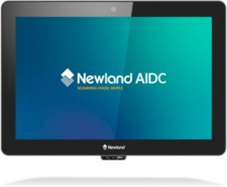 Newland NQuire 1000 Manta III Kiosksystem in Schwarz mit 10,1 Zoll PCAP-Touch, Android 13 und 4G-Konnektivität (VESA75, IP54-Front) - Bild 1