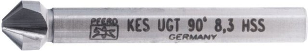 PFERD HSS Kegel- und Entgratsenker UGT 90 Grad in Silber mit Ø 8,3 mm und Schaft-Ø 6 mm nach DIN 335 C - Bild 2