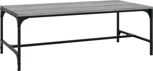 vidaXL Couchtisch Grau Sonoma aus Holzwerkstoff mit industrieller Note, B/T/H: 100 x 50 x 35 cm - Bild 1