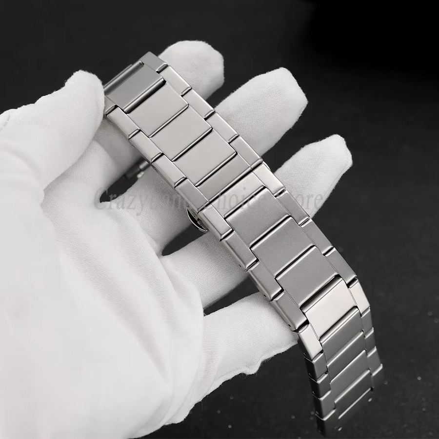 Hengbao Uhrenarmband Edelstahl, Silber, 27 mm, Unisex - Bild 4
