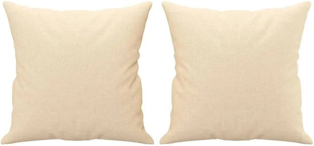 vidaXL Zierkissen 2er Set Beige aus Polyester B/B/H: 40 x 40 x 40 cm - Bild 1