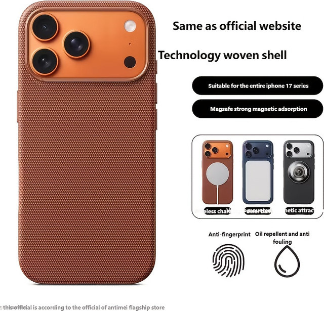 Apple Original Gewebte Magnetische Schutzhülle für iPhone in Lila und Braun - Bild 1