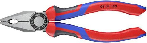 Knipex Kombizange schwarz mit Mehrkomponenten-Griff 180 mm - Bild 1