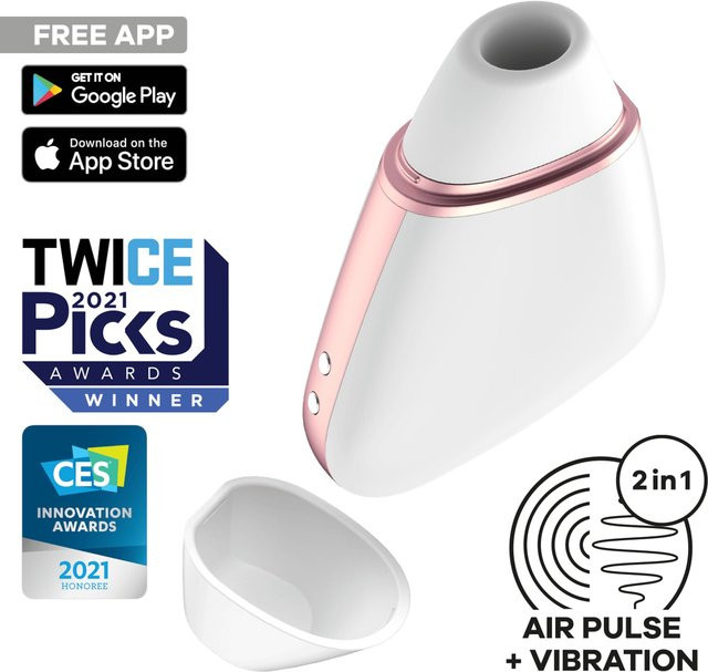 Satisfyer Love Triangle Connect App Vibrator in Weiß, Höhe: 9 cm - Bild 1
