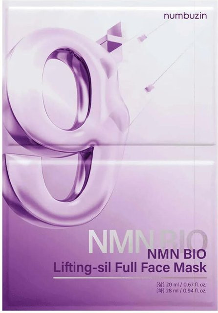 numbuzin Nr. 9 NMN BIO Lifting-sil Vollgesichtsmaske, Vitamin C, Niacinamid - Bild 1
