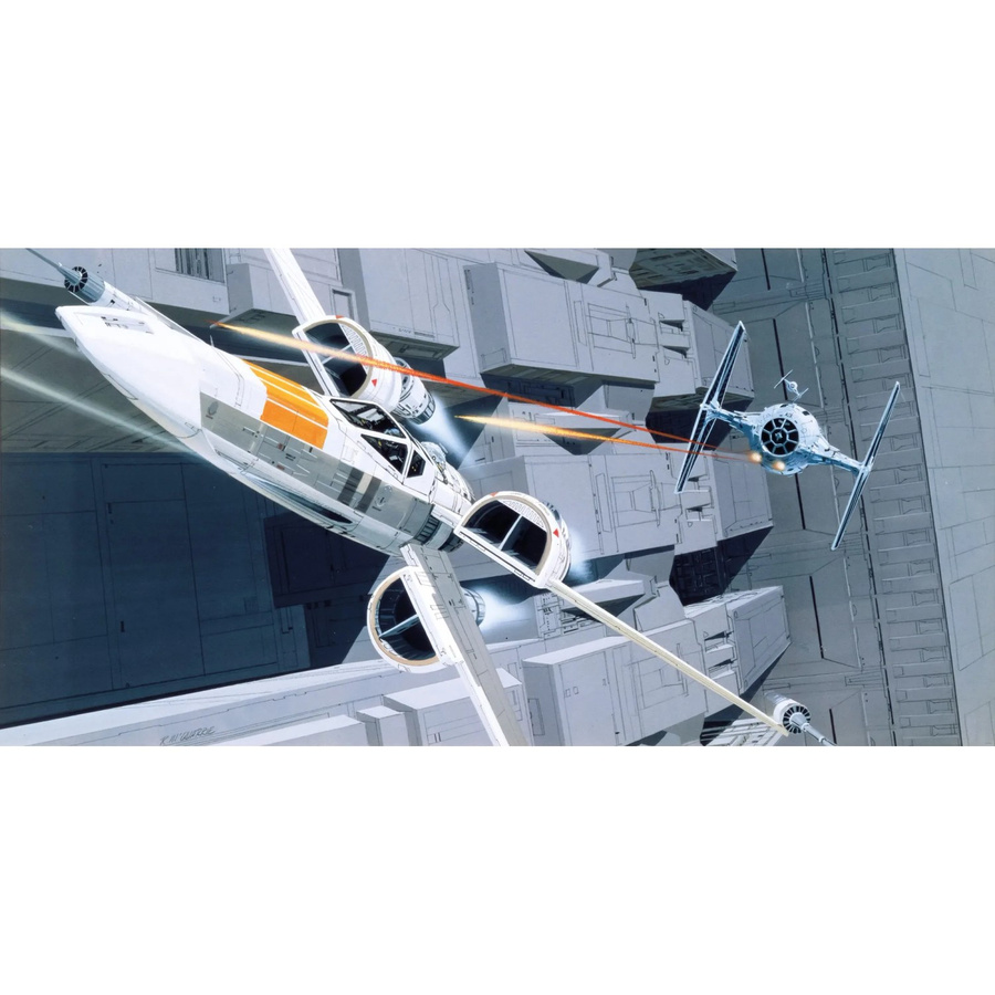 Komar Fototapete Vlies Star Wars Classic RMQ X-Wing vs TIE-Fighter, Multicolor, Breite: 500 cm, Höhe: 250 cm - Bild 2