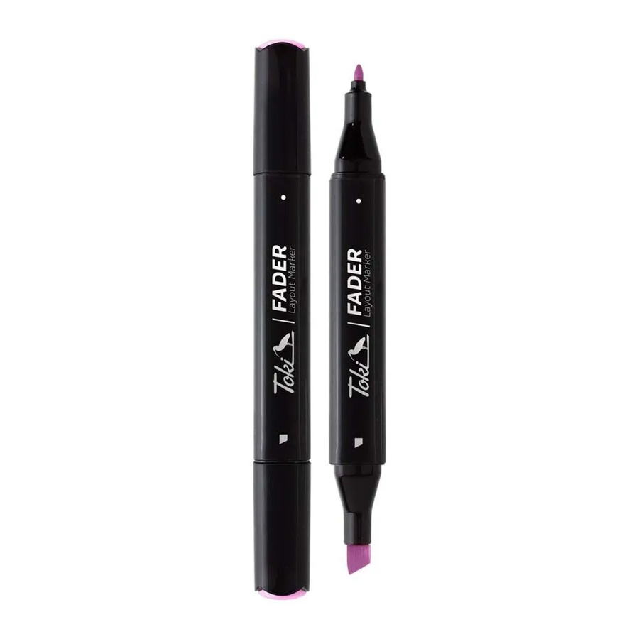Toki Marker Fader Permanent Marker mit Keilspitze in Deep Violet (66 Farben) - Bild 2
