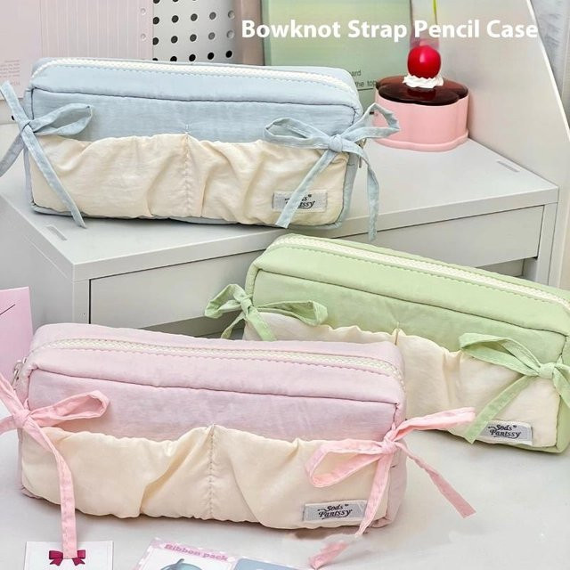 Nice Cloud Toast Butterfly Knot Federmäppchen als vielseitige Kosmetik- und Aufbewahrungstasche für Schreibwaren in Pink und Multicolour - Bild 1