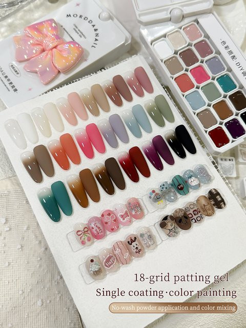 MORDDA Nagellack, 18 Farben, Matt, Damen - Bild 1