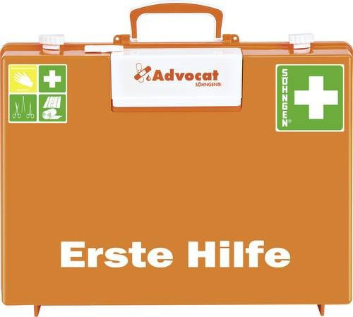 Erste Hilfe Koffer Advocat von SÖHNGEN in Orange, B/H/T: 40 x 30 x 15 cm - Bild 2
