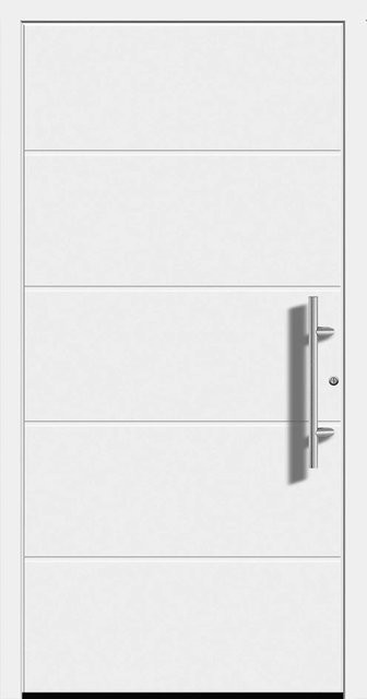 Aluminium-Haustür Splendoor Moderno in Weiß, Anschlag Rechts, B: 110 cm, H: 210 cm - Bild 1